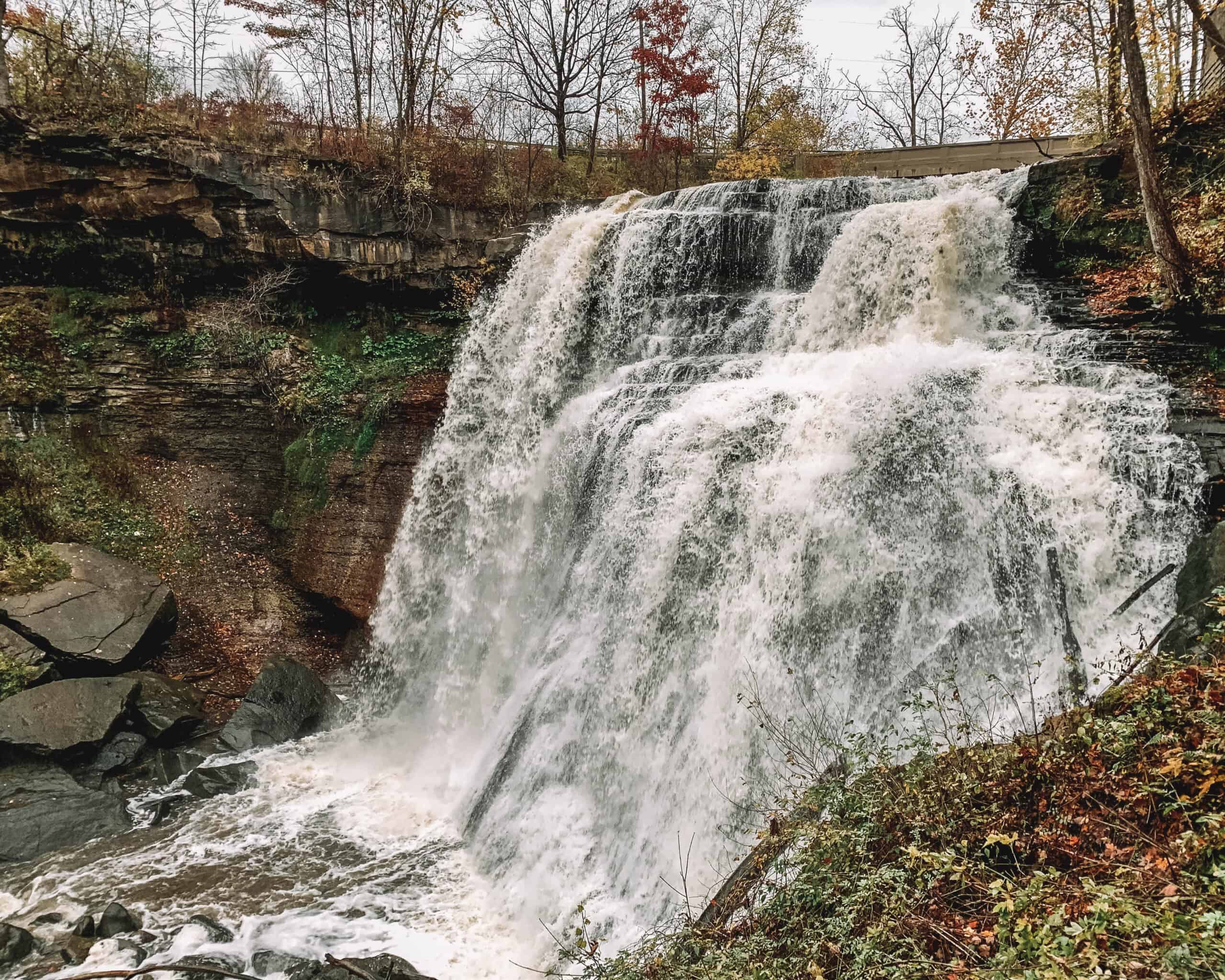 Brandywine Falls is the largest and most popular Cuyahoga Valley National Park waterfall