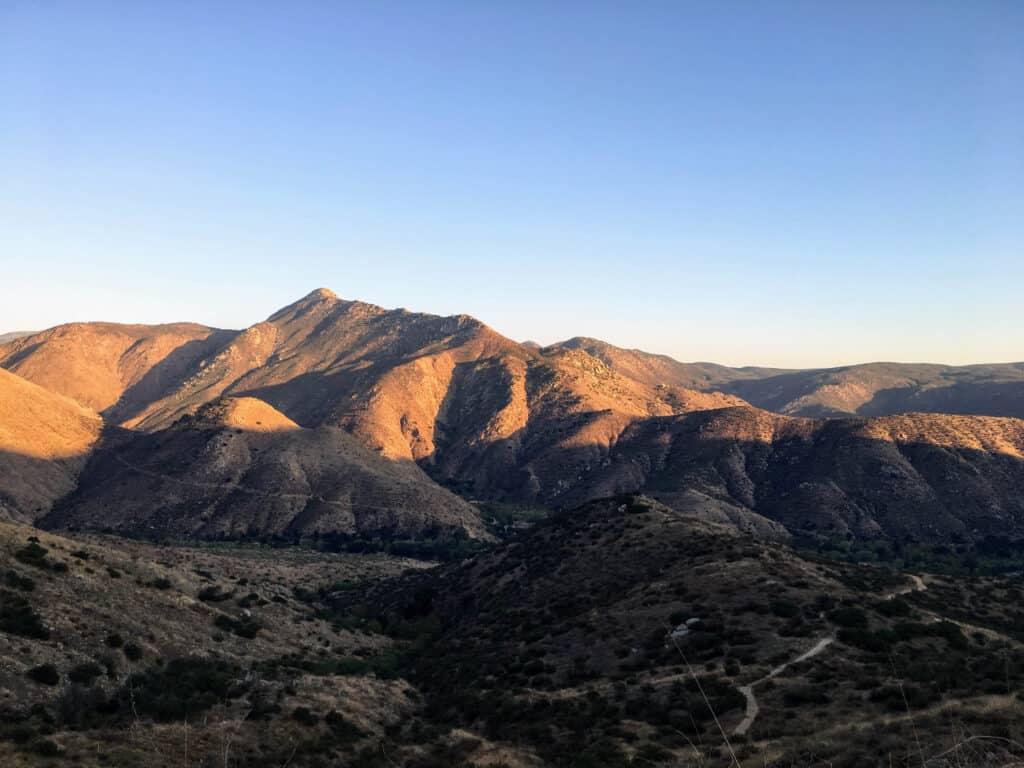 Catching a sunset from a high viewpoint is a great way to enjoy one of these Julian hikes.