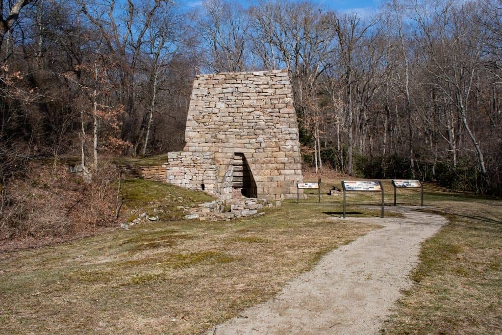 The Wharton Iron Furnace is only one of two remaining historical furnaces in the whole county.